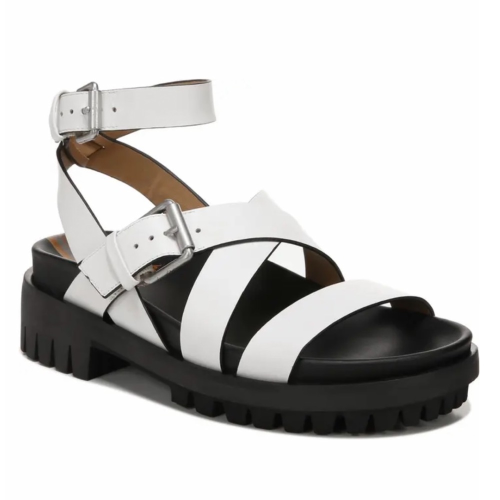 Sam Edelman Bright White Eleanora Ankle Strap Sandal Size 9.5